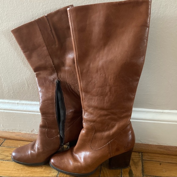 Børn Heeled Leather Boots - Picture 1 of 6